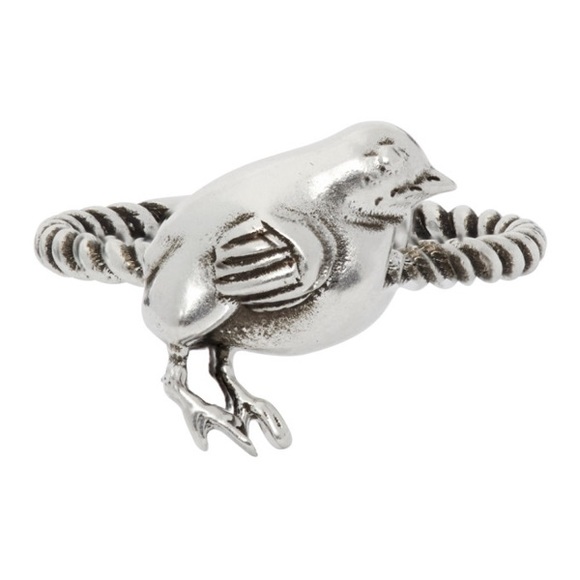 GUCCI Silver Chick Ring In 0728 Silver - Picture 1 of 6